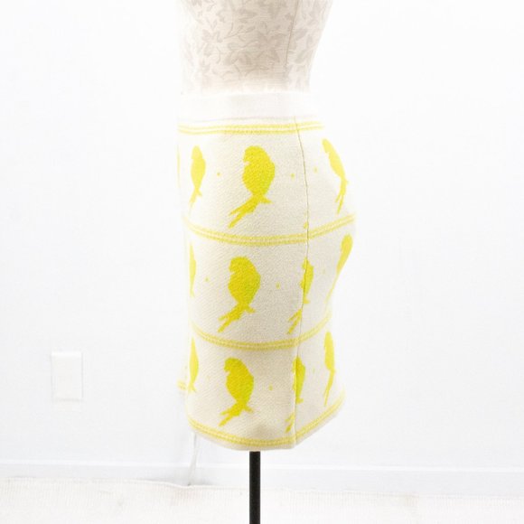 For Love & Lemons Knitz S Bird Print Mini Skirt - Picture 12 of 14
